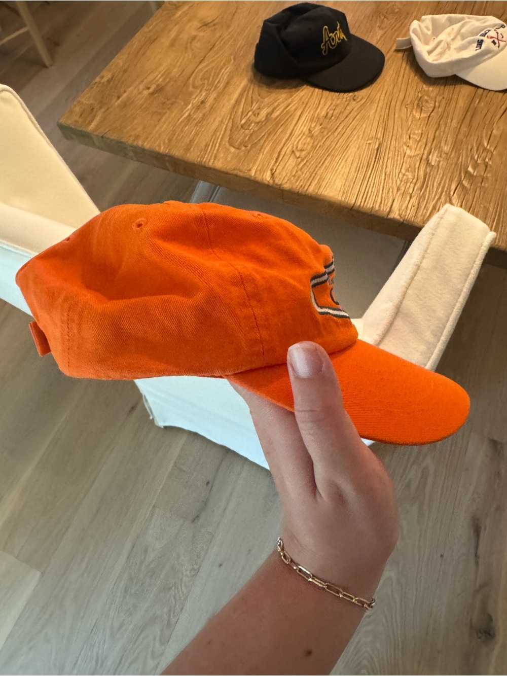 Vintage LBI Long Beach Island NJ Hat Orange - Picture 2 of 5